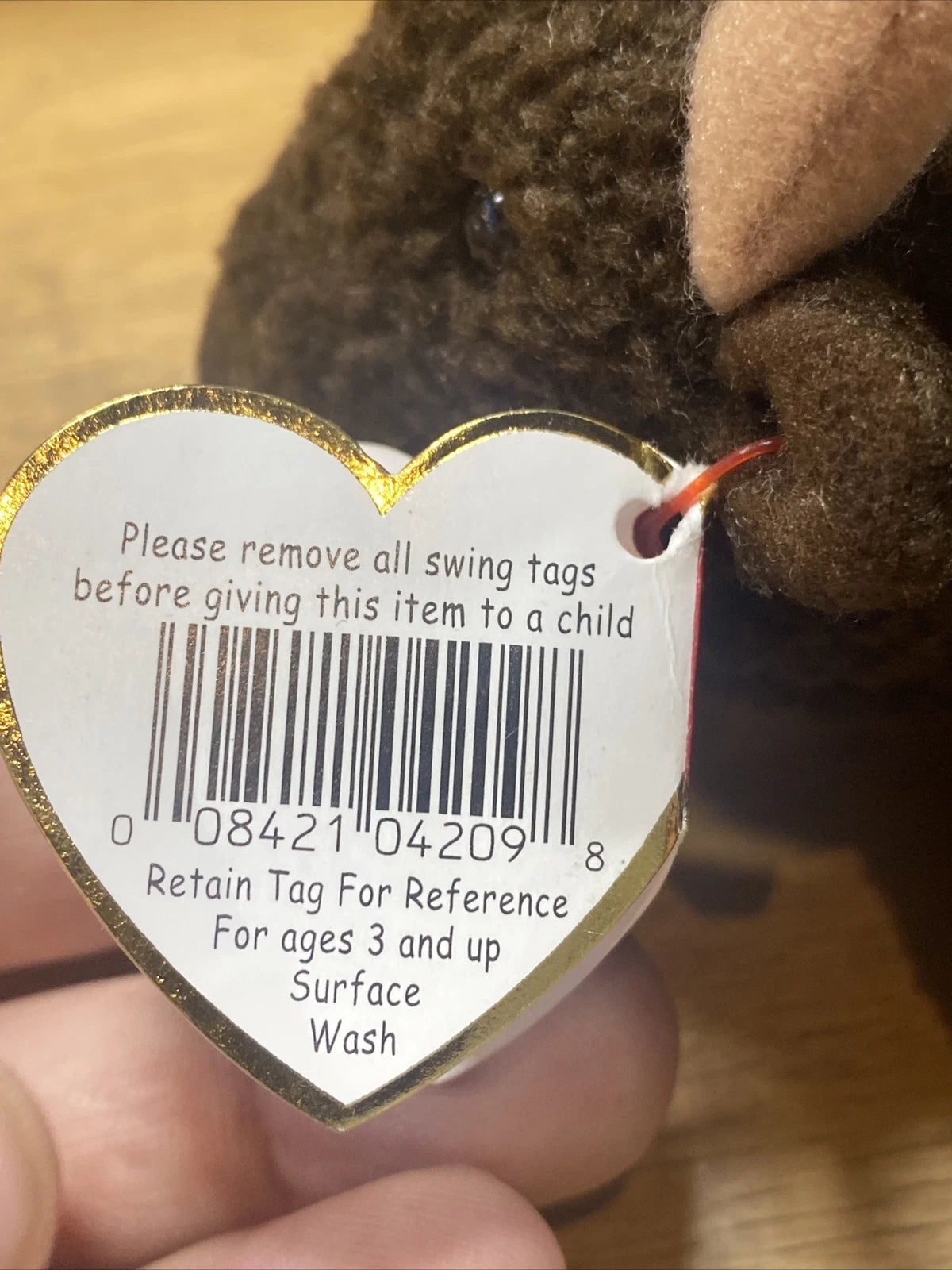 VERY RARE Ty Beanie Baby: Roam the Buffalo (Retired) 1998 With Tag Errors