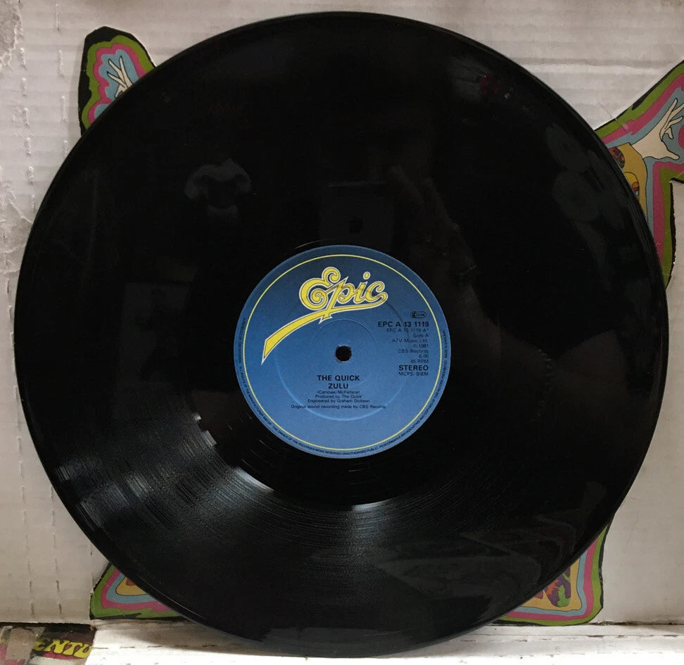 The Quick Zulu/Eat Your Words UK 12” Record Single EPCA13119