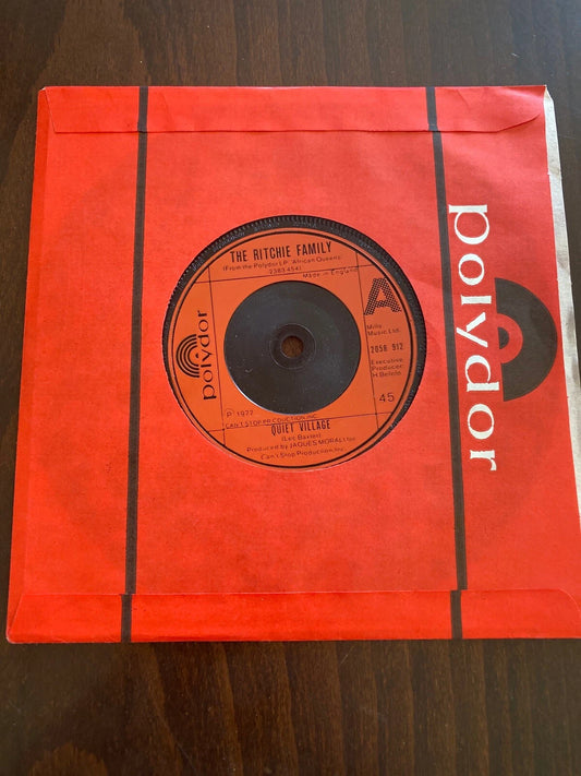 THE RITCHIE FAMILY " THE BEST DISCO IN TOWN " 7" SINGLE VERY GOOD 1976