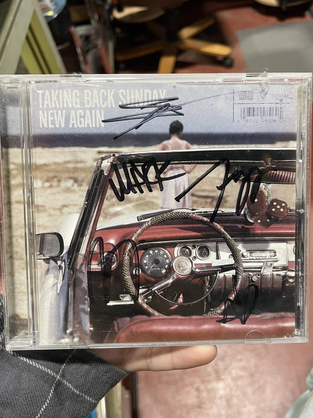 TAKING BACK SUNDAY "NEW AGAIN" Signed Autographed CD