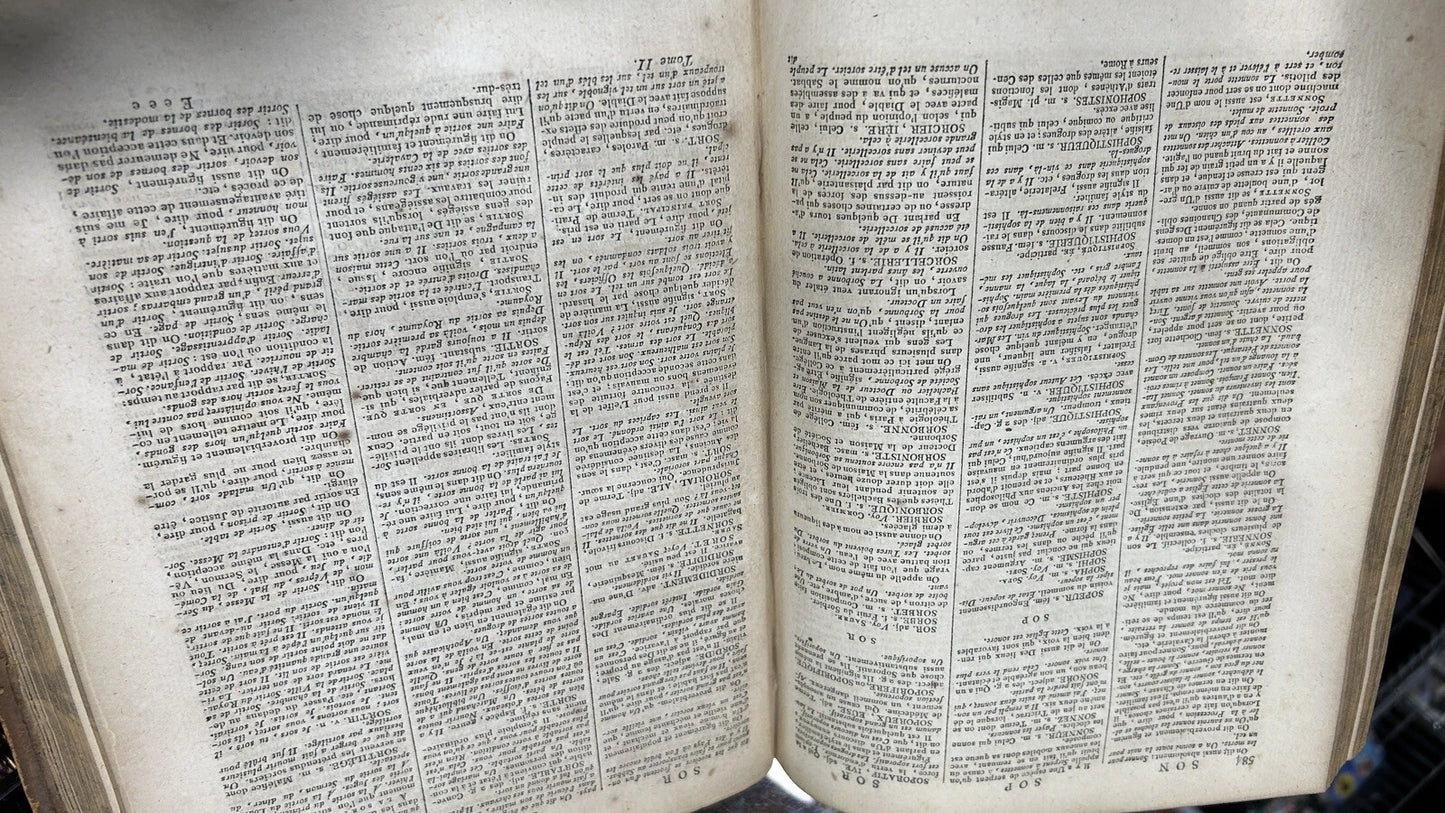 1822 DICTIONNAIRE DE L'ACADEMIE FRANCAISE CINQUIEME EDITION - FRENCH - KD 2349