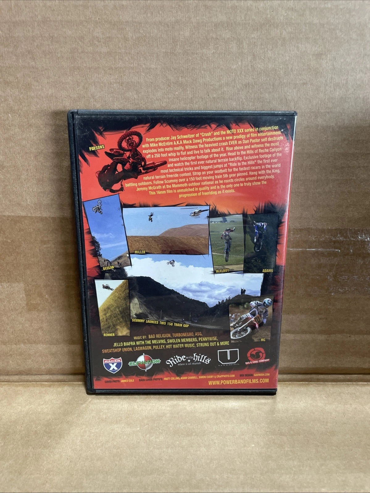 On The Pipe 1 DVD (A Powerband Film) Motocross MX, FMX, Racing, Tricks, Stunts