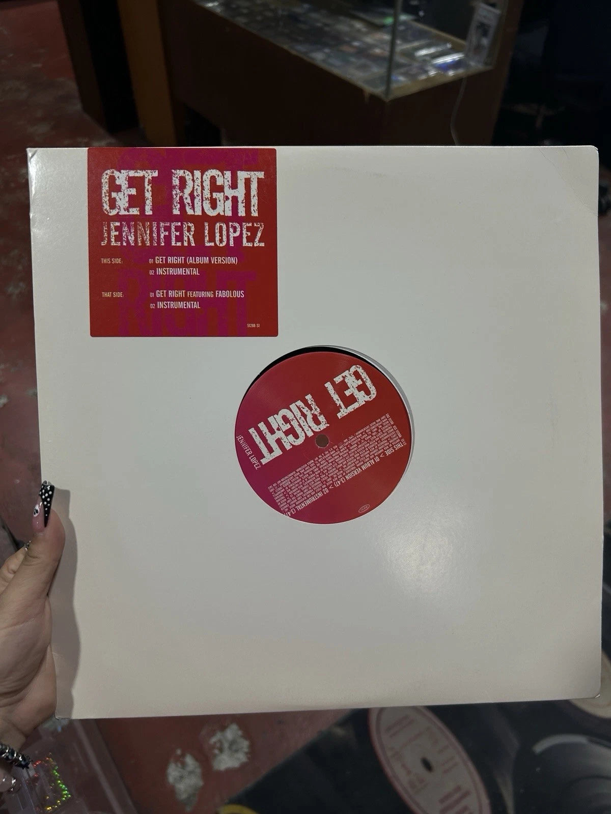 Jennifer Lopez - Get Right - NM- 12" single - Promo - 51288-s1