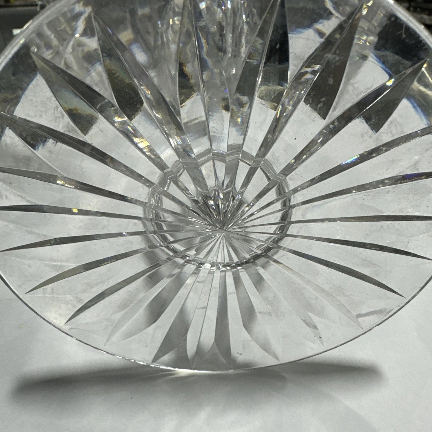 9" Compote Bowl Antique American Brilliant Period Cut Glass Crystal Hoare / PP