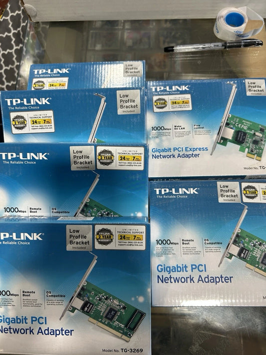 6 Tp-link Gigabit PCI Network Adapter Low Profile Bracket