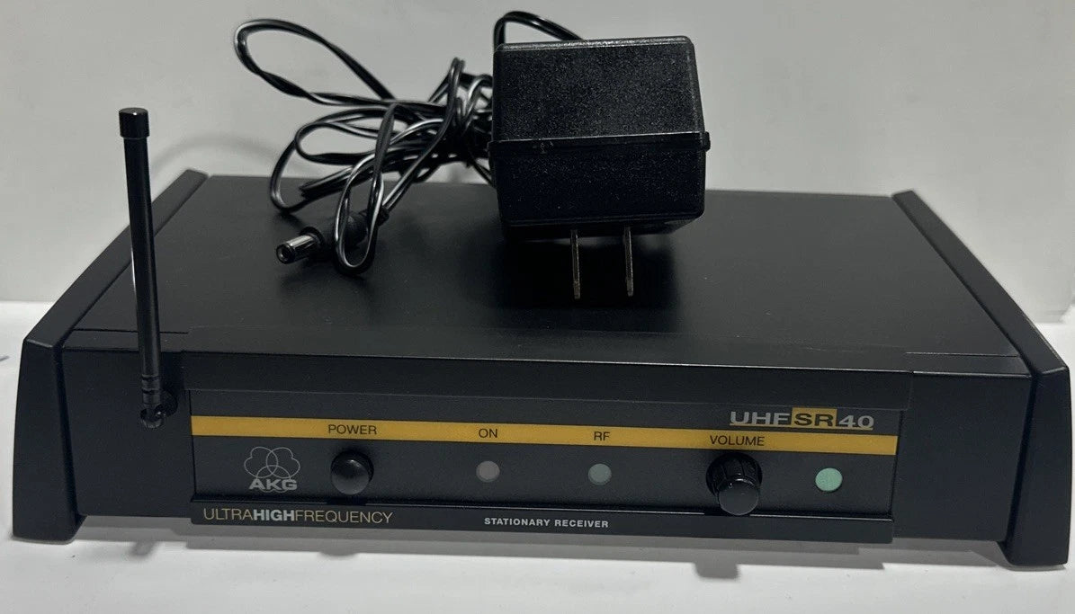 AKG UHF SR40 Wireless Receiver 745.650 MHz with power transformer