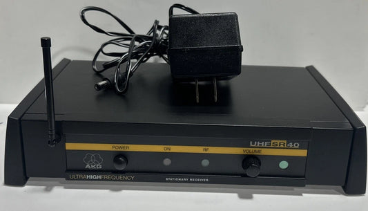 AKG UHF SR40 Wireless Receiver 745.650 MHz with power transformer