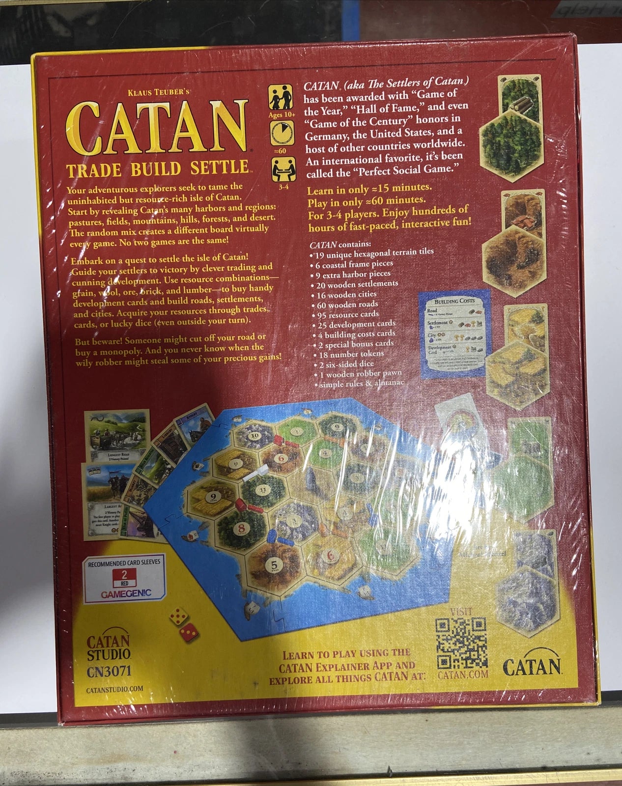 Settlers of Catan Core Game SEALED, complete in box, unplayed
