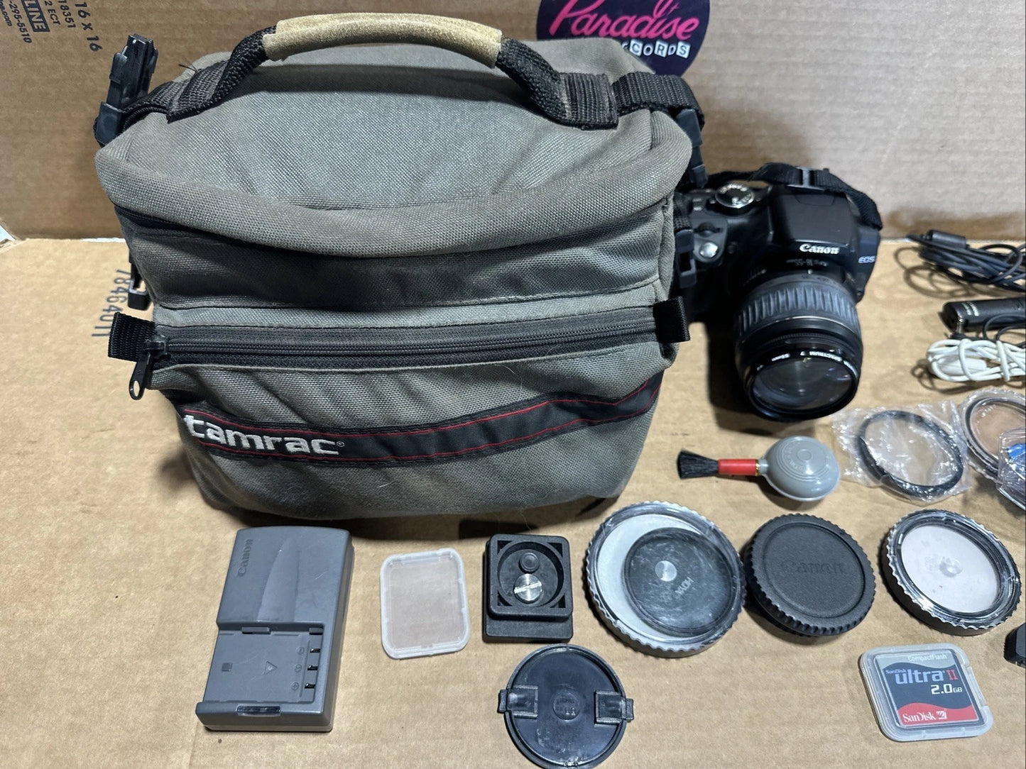 Canon EOS Rebel XT 350D DSLR + Tamron 18-250mm Lens + Battery & Charger Untested