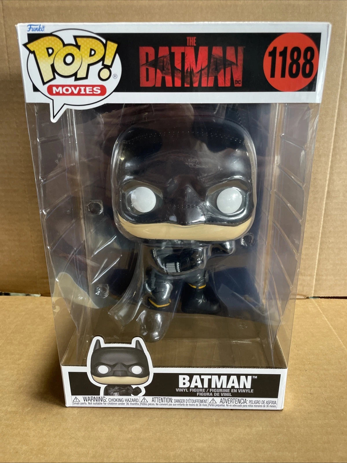 Funko Pop Movies - Jumbo - The Batman 1188 10" Vinyl Figure NEW