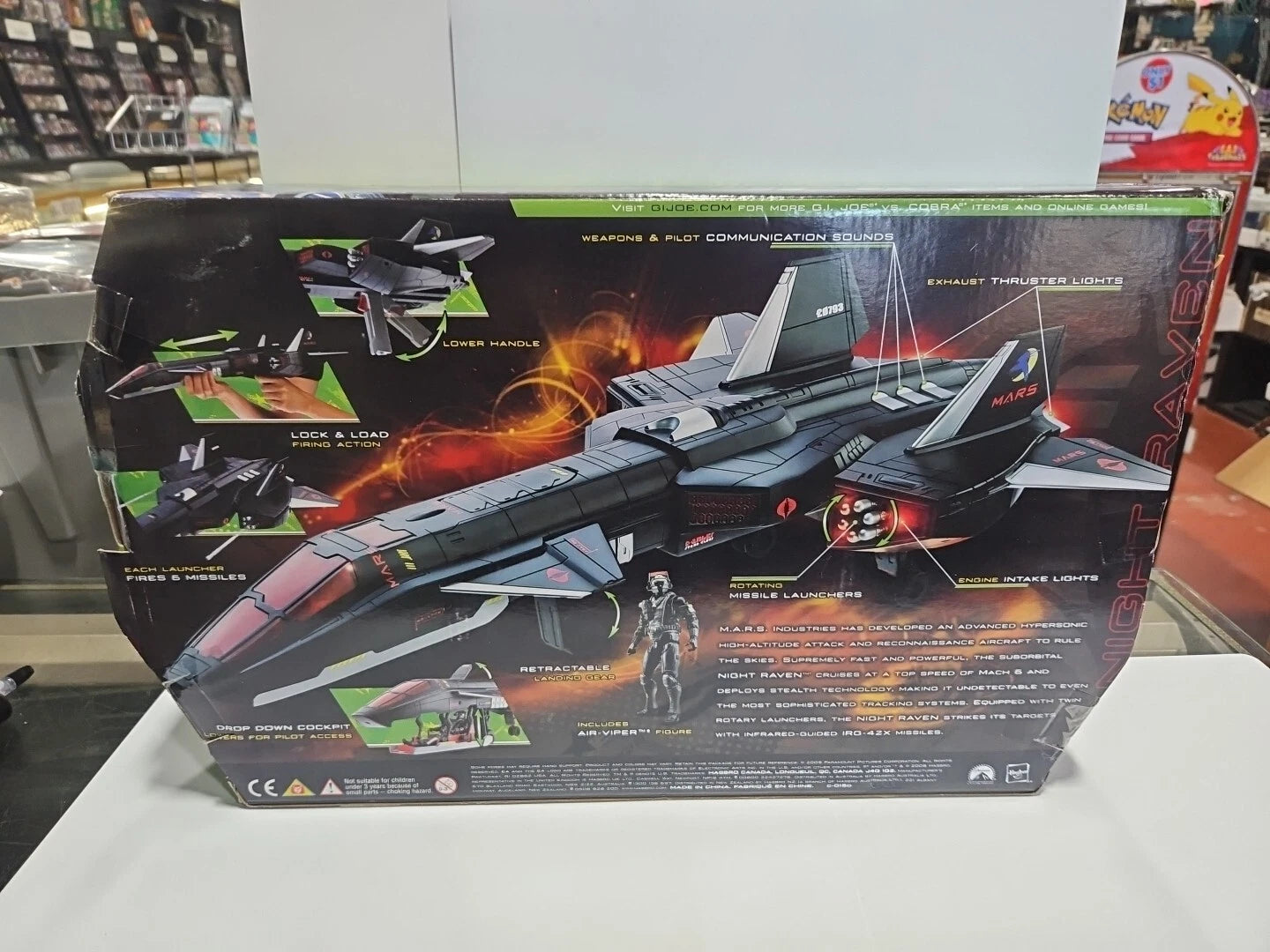 2009 GI Joe Rise of Cobra Night Raven w/Air-Viper Factory Sealed