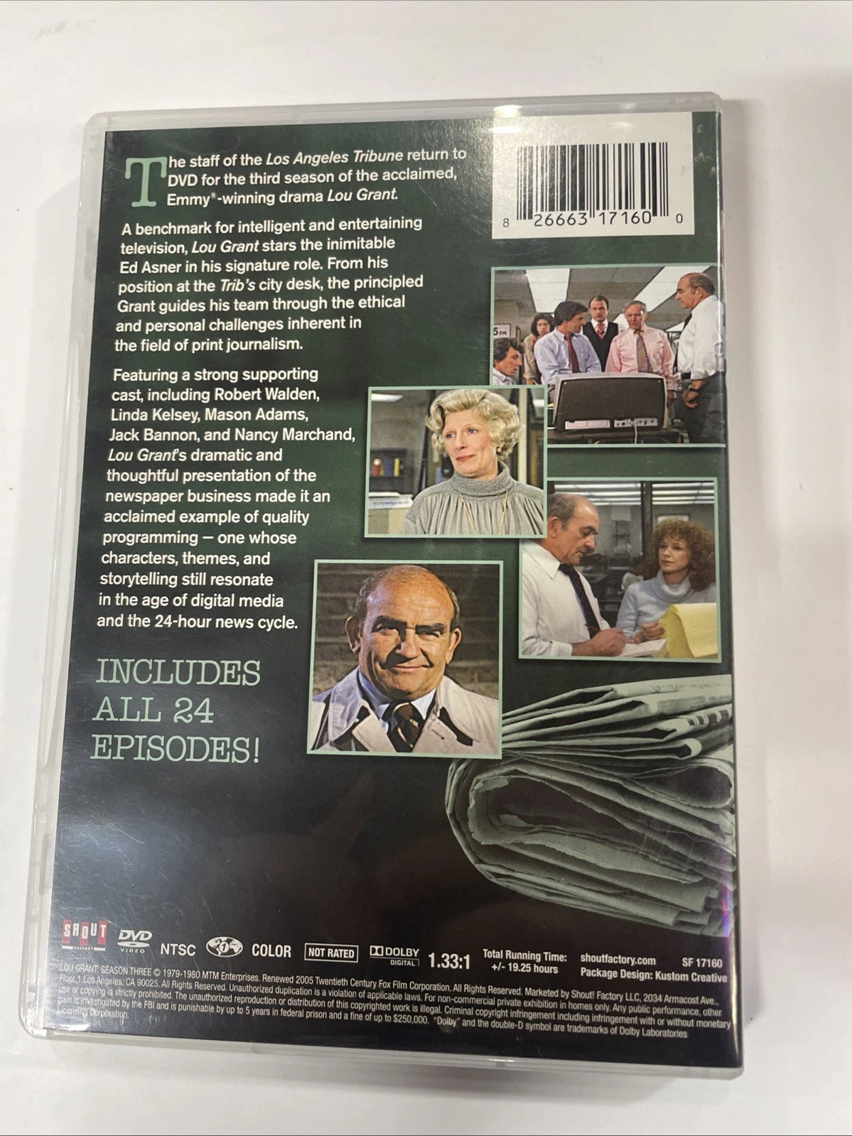 Lou Grant: the Complete Third Season (DVD, 1979)