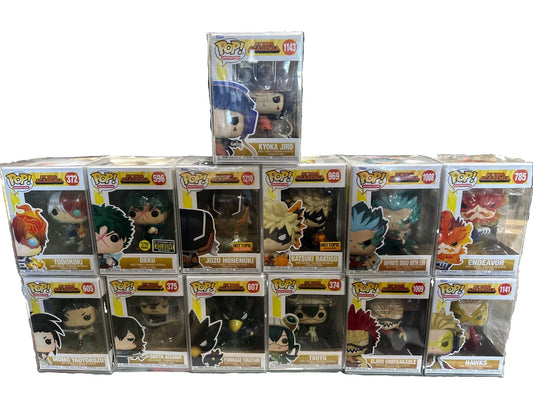 my hero academia funko pop Lot 13 With Protective Cases