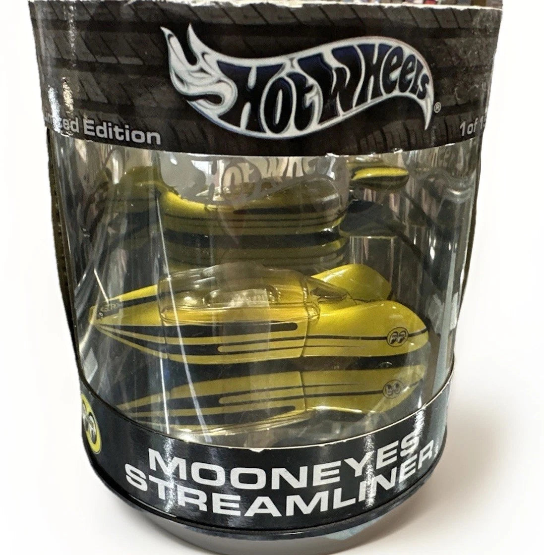 Hot Wheels 2003 Oil Can Racing Series Lemon Yellow Mooneyes Streamliner!!