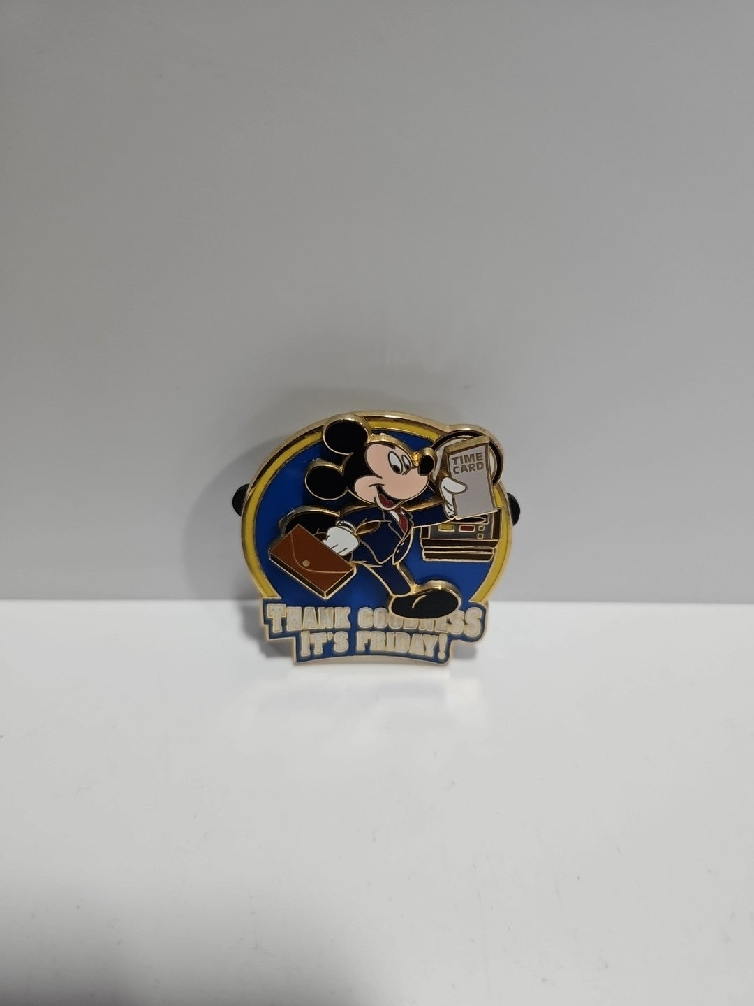 Disney Mickey PinThank Goodness it's Friday Business Suit Timecard First Release