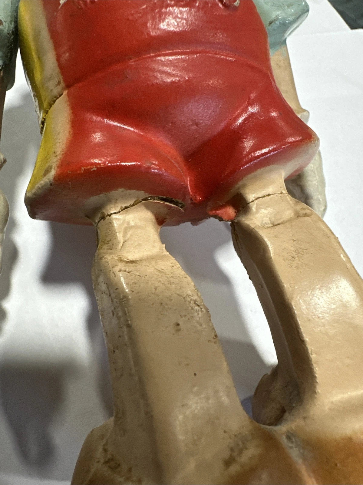 Antique Crown Toy Co 1939 10 " Pinocchio Composition Figure w/ Jointed Arms