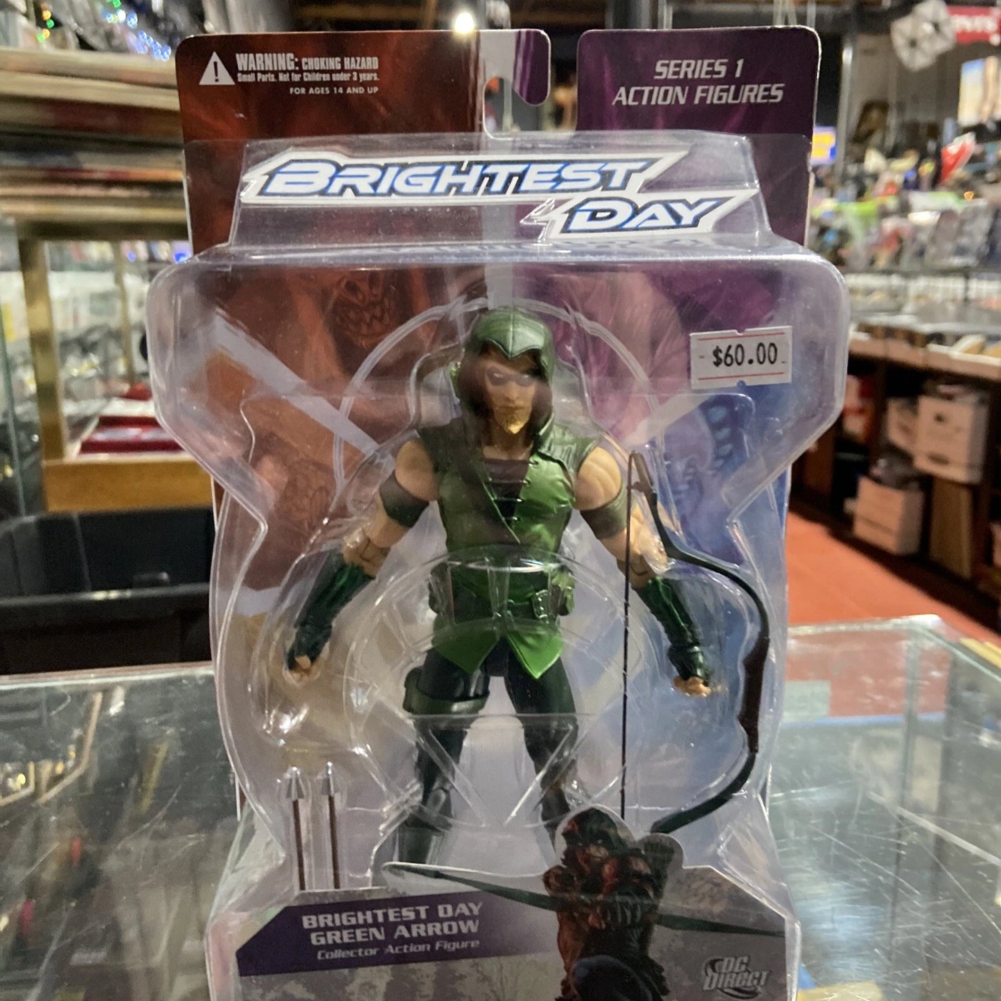 DC Direct Brightest Day Series 1 Green Arrow Figure NEW SEALED little damage