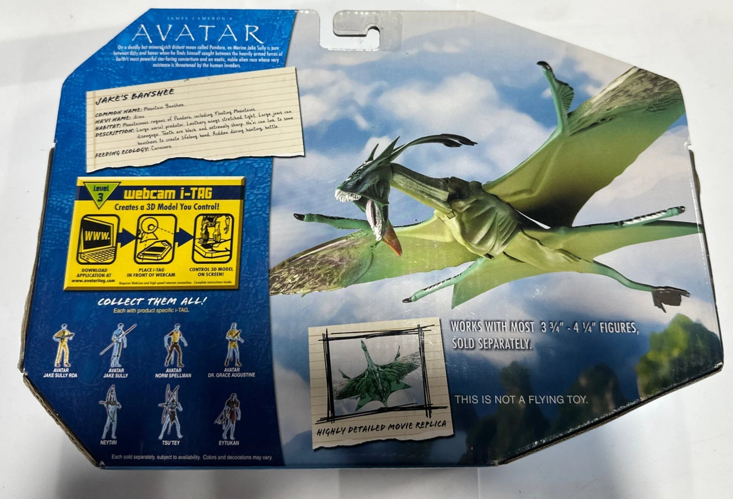 2009 Mattel James Cameron's Avatar Jakes Banshee Unassembled New in Box
