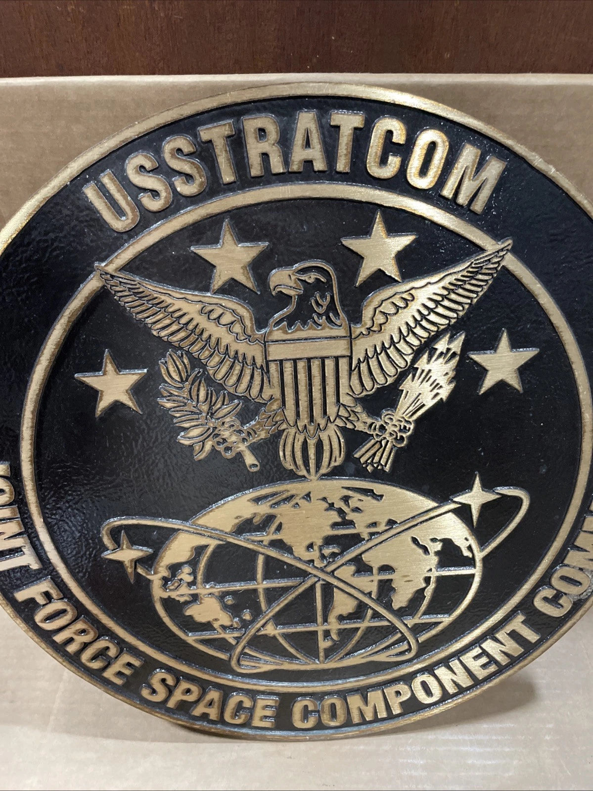 USSTRATCON JOINT FORCE SPACE COMPONENT COMMAND METAL SIGN