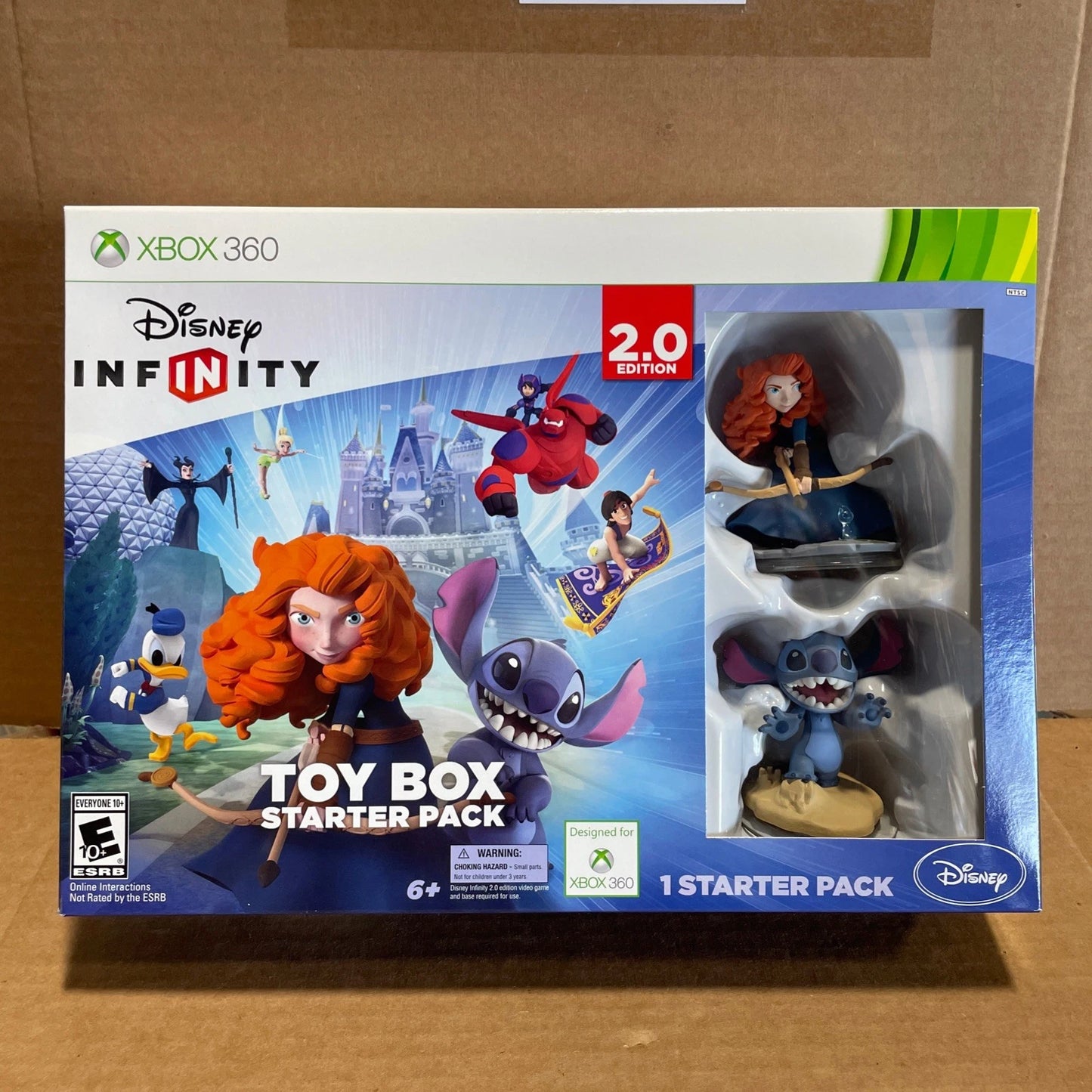 XBOX 360 DISNEY INFINITY 2.0 TOY BOX STARTER PACK GAMES STITCH & MERINDA NEW