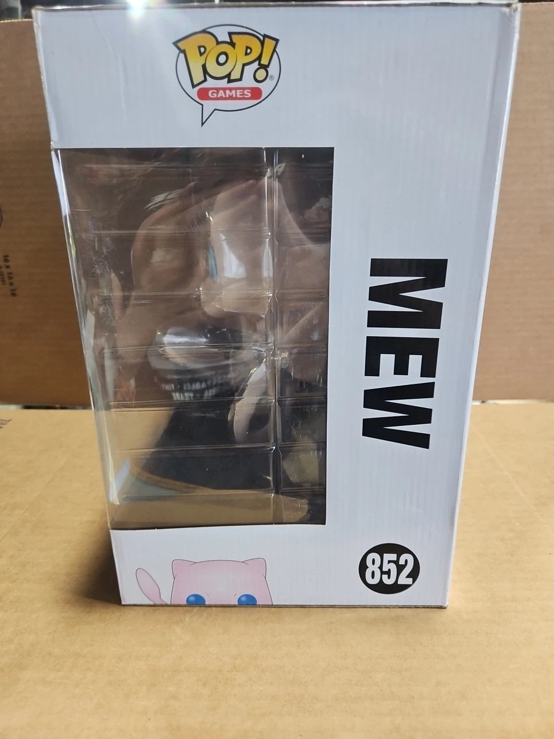Mew Pokemon Funko Pop #852 Jumbo 10" Target Exclusive Vinyl Figure W/Stand 2021