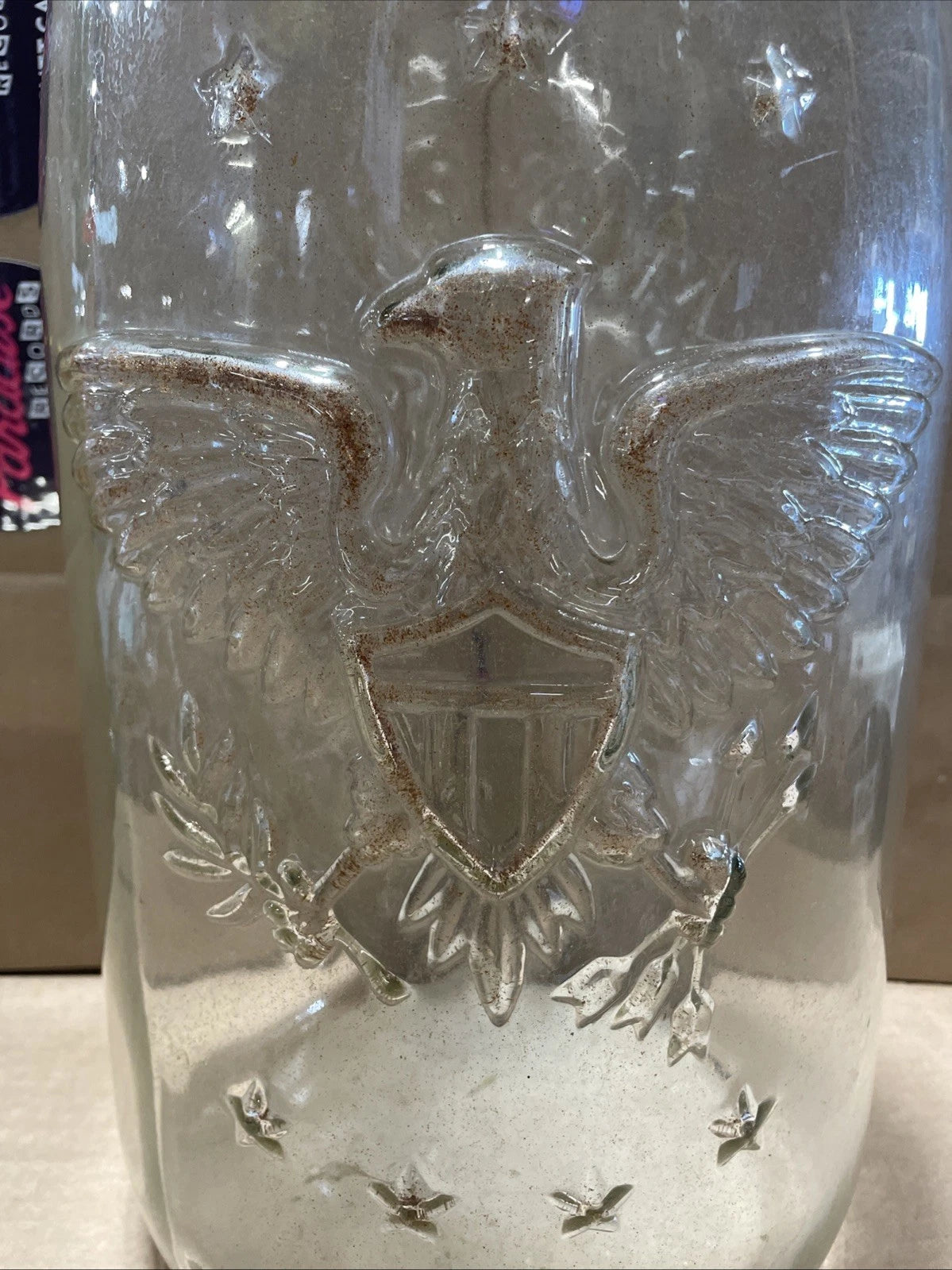 Vintage Mason Pickling Jar 1858 Star Eagle 5 Gallon Rare