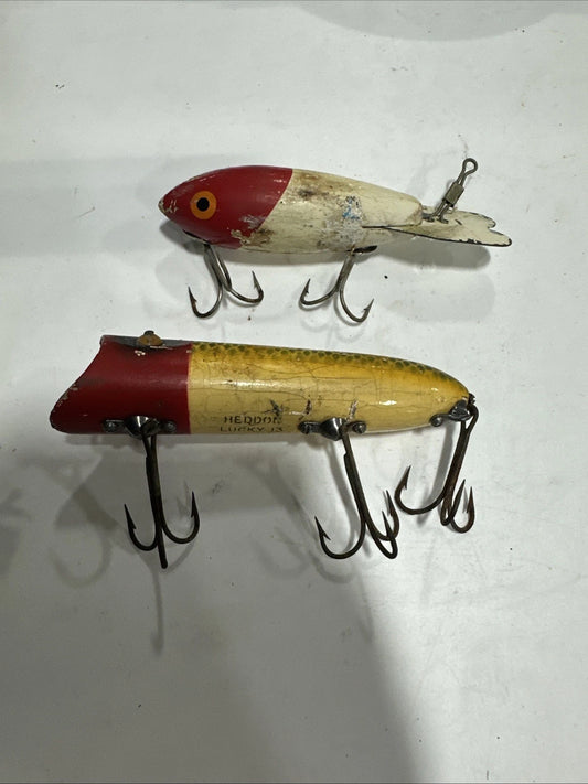 Vintage Heddon Basser & Other Lure Lot Fishing Lot