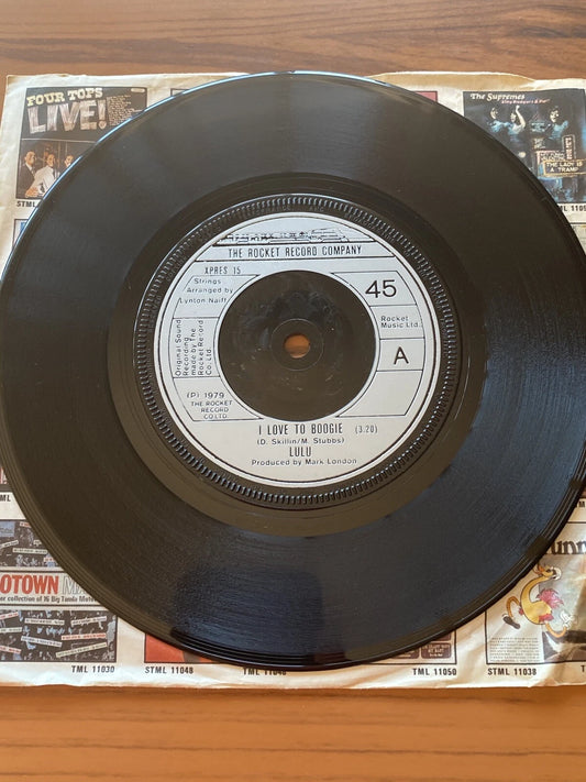 Lulu-I Love To Boogie 7" 45-The Rocket Record Company, XPRES 15, 1979, Company S