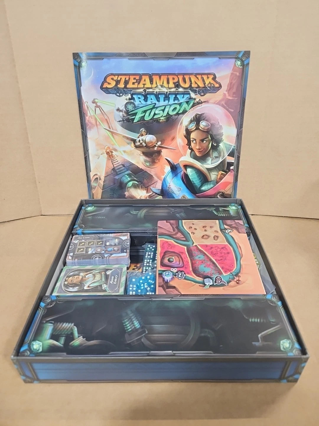 Steampunk Rally Board Game + Steampunk Rally Fusion Complete