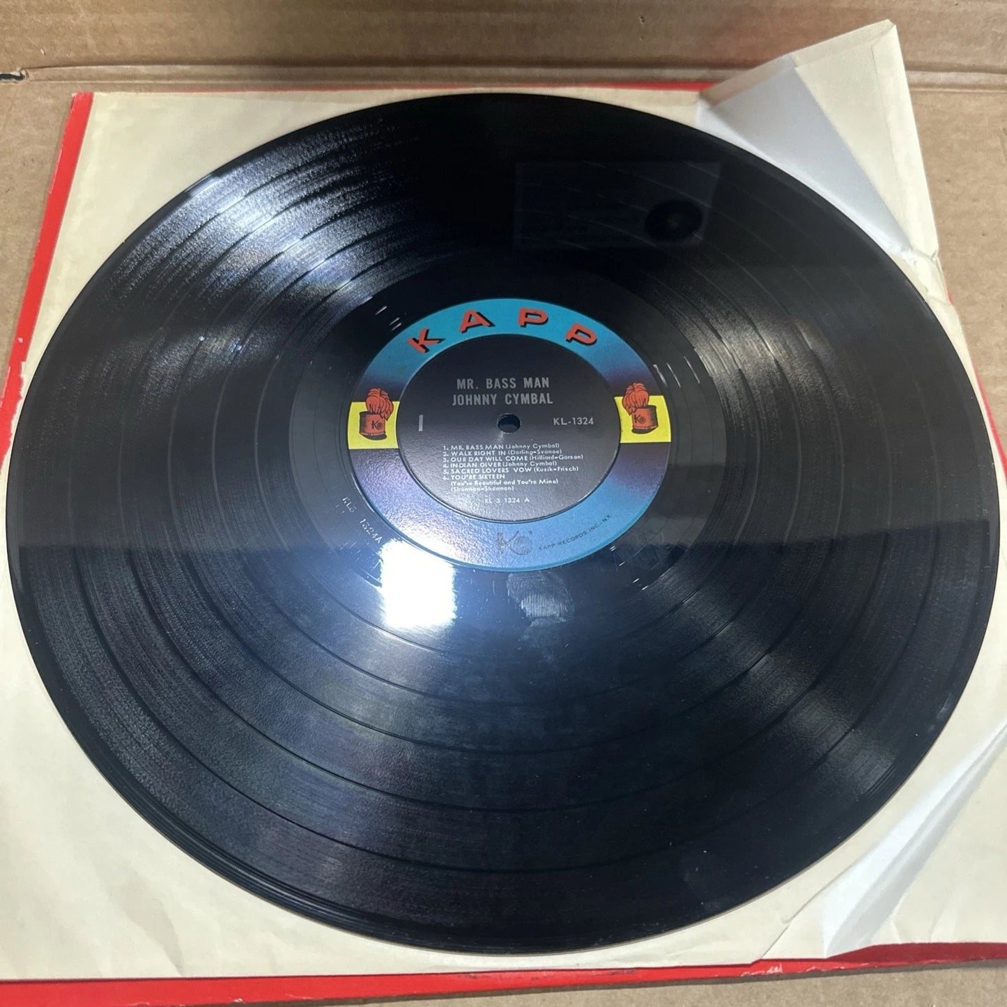 Johnny Cymbal Mr. Bass Man All The Hits LP Kapp KL 1324 Canada Doo Wop vg+
