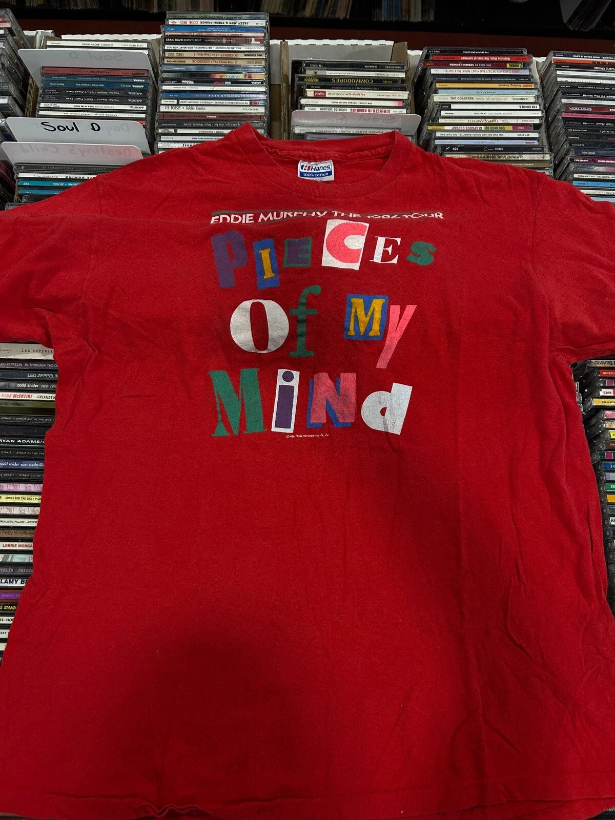* Rare Eddie Murphy tour 1986 Pieces of the Mind Tour T Shirt Sz. XL
