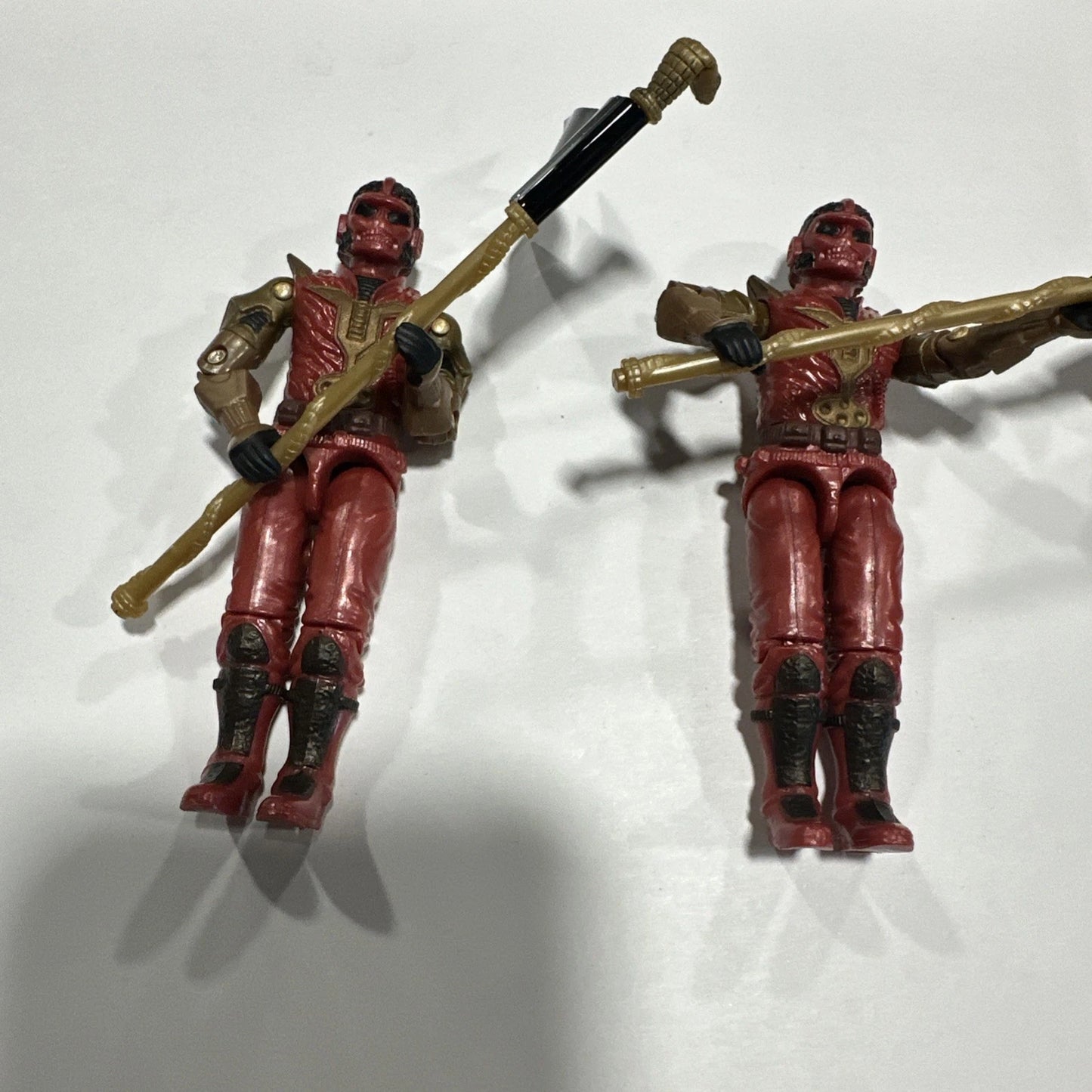 2005 GI Joe Lot Cobra Imperial Guards With Flags And Cobra Commander