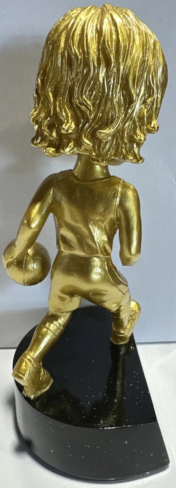 BRAND NEW 6 inch Bright Gold Basketball Bobble Head Resin BH104