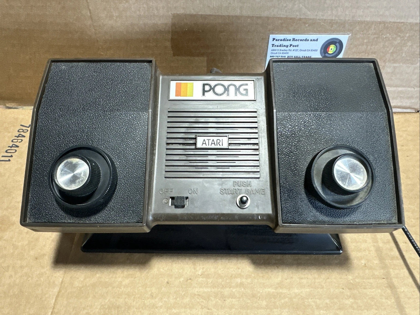 Vintage Atari Pong Game Console Only Model C-100 No Power Cable UNTESTED