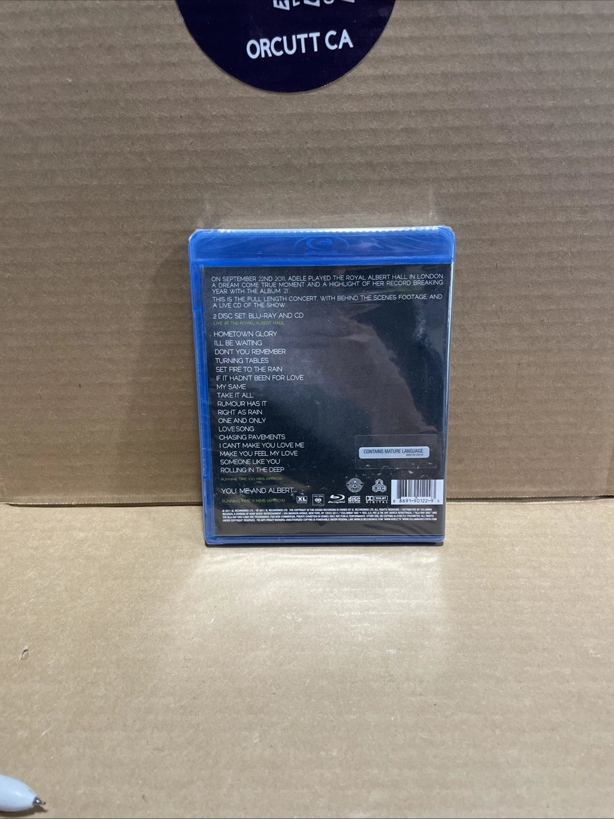 Adele: Live at the Royal Albert Hall (Blu-ray & CD 2011) NEW