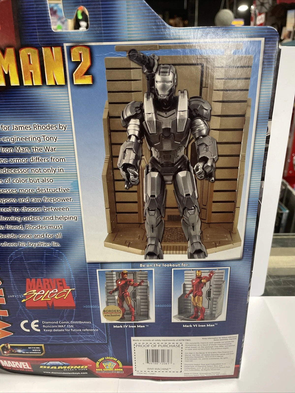 MARVEL SELECT IRON MAN 2 WAR MACHINE ACTION FIGURE New Sealed