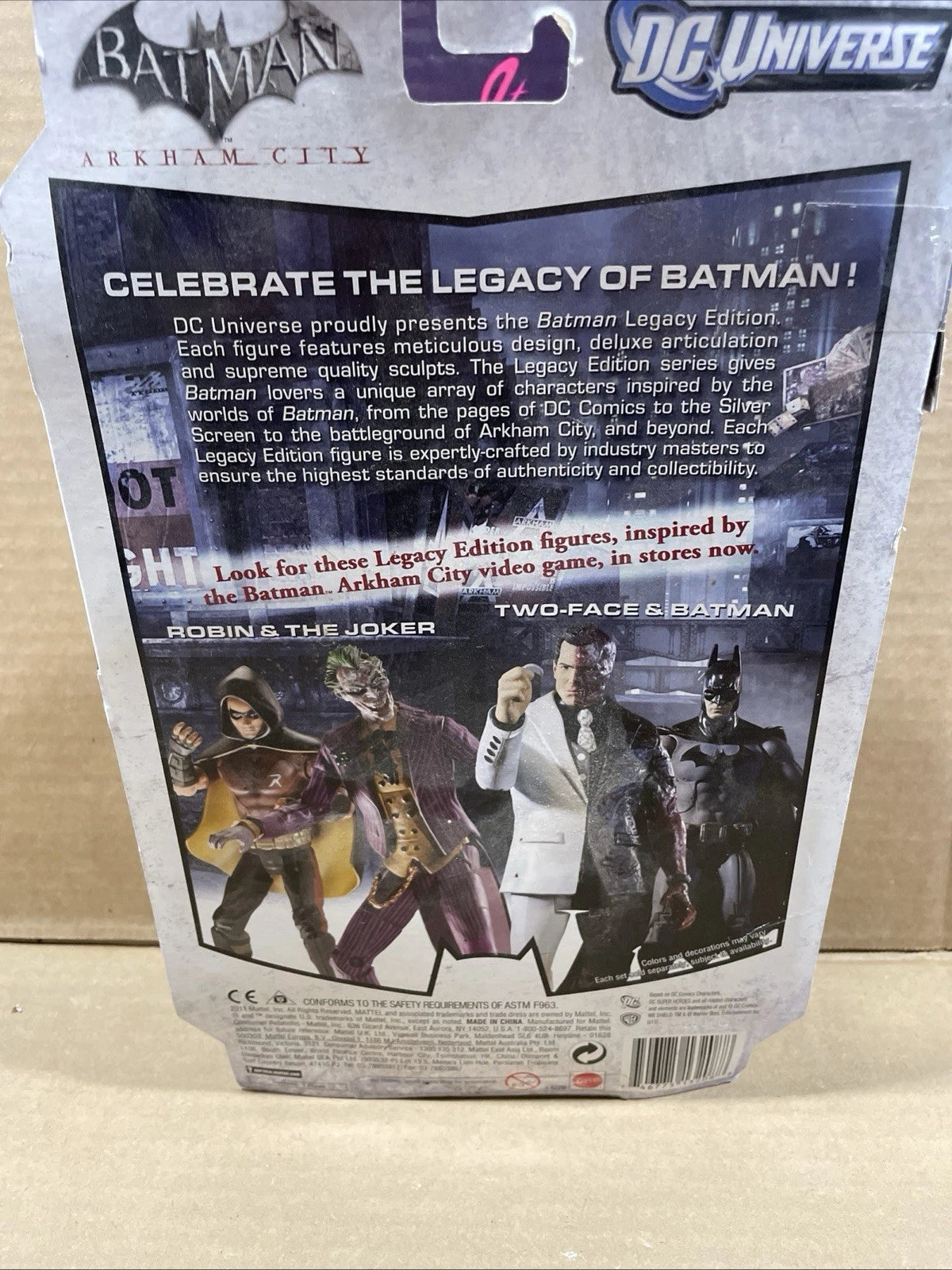 Mattel DC Universe Batman Arkham City Batsuit Legacy Edition 6 Inch Sealed