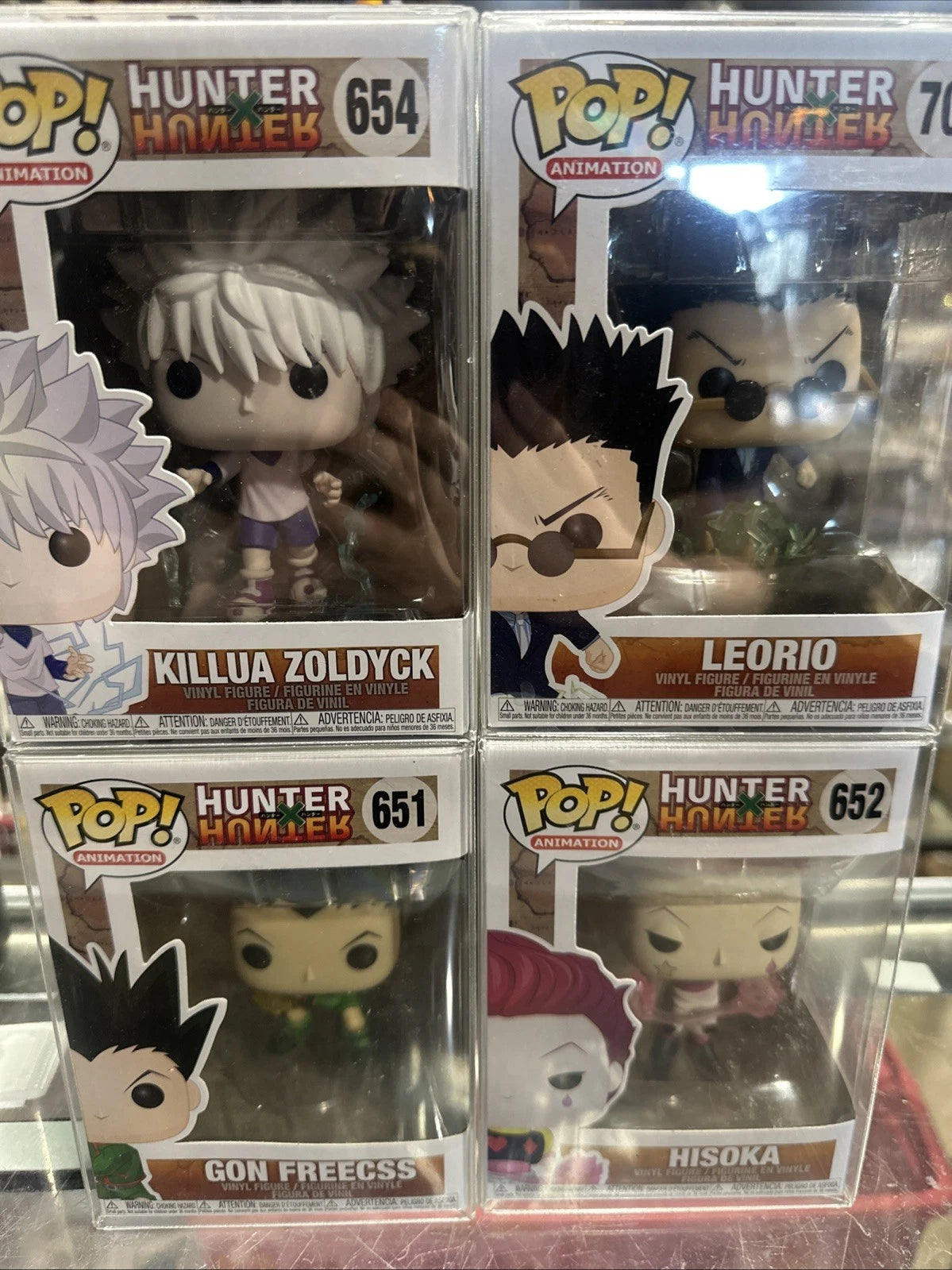 Funko Pop! Anime: Hunter x Hunter Lot Of 4 New With Covers
