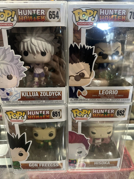 Funko Pop! Anime: Hunter x Hunter Lot Of 4 New With Covers