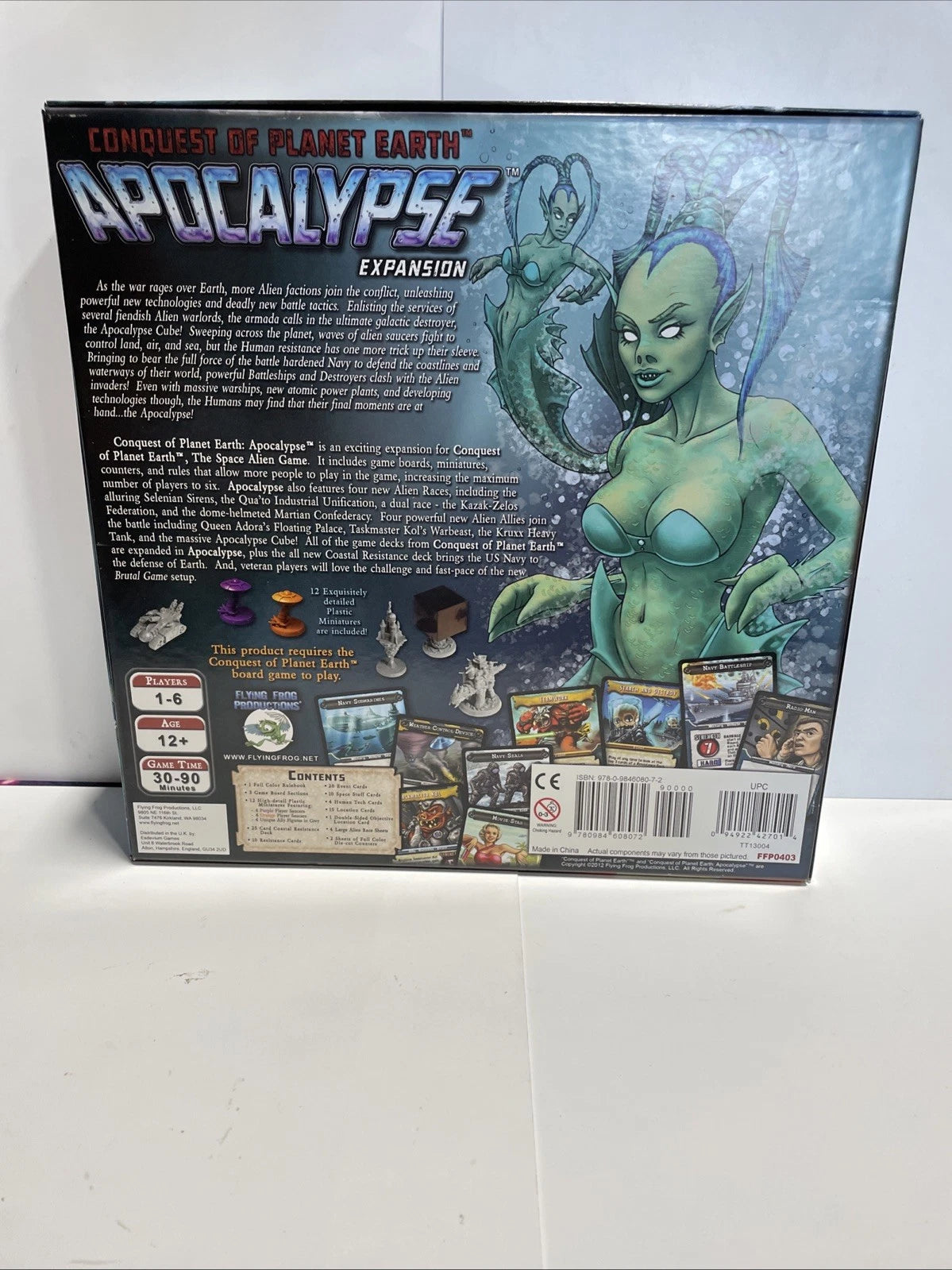 Conquest of Planet Earth Space Alien Game w/Expansion Apocalypse Flying Frog