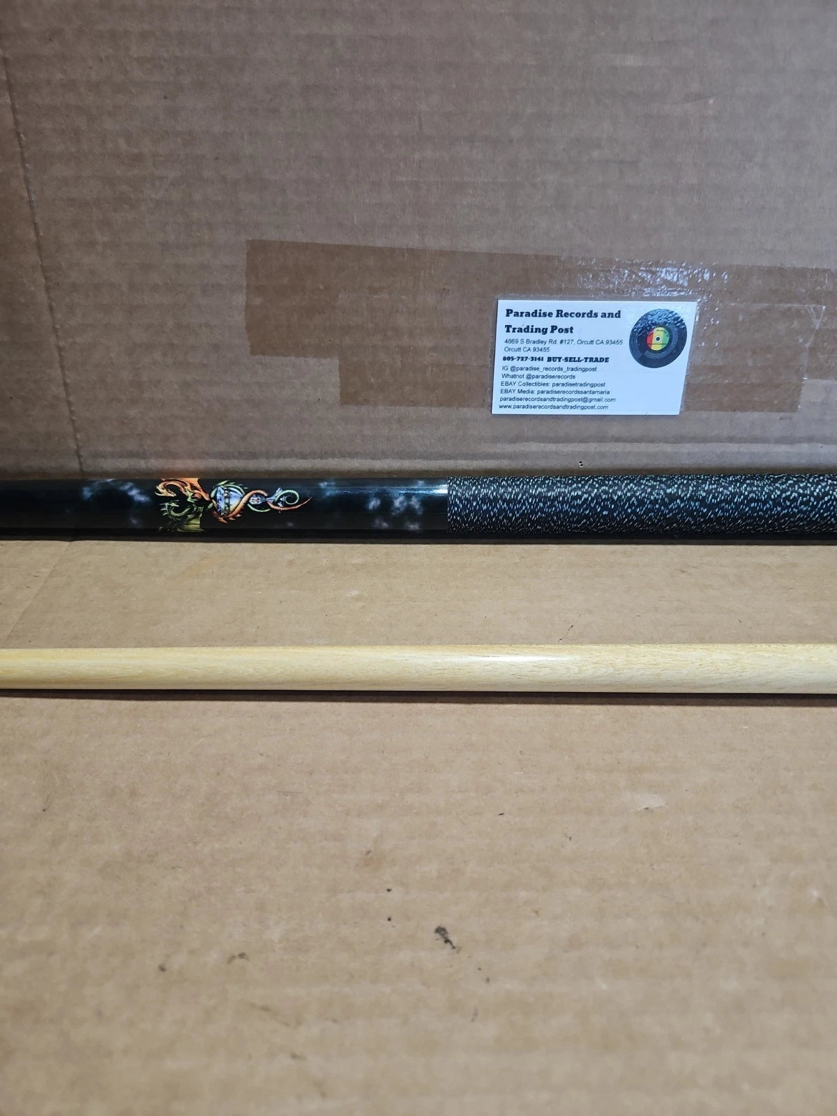 Players Pool Cue With Bag Dragon Theme