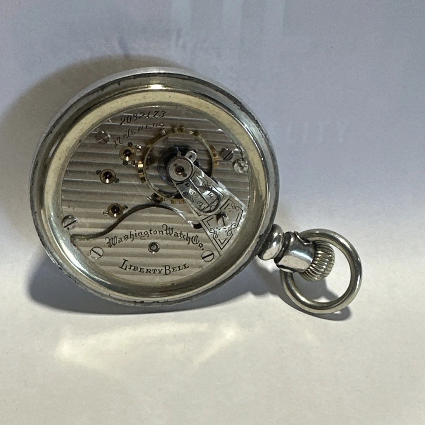 1902-1908 Illinois Washington W.Co. 17 Jewel Vintage Silver Pocket watch