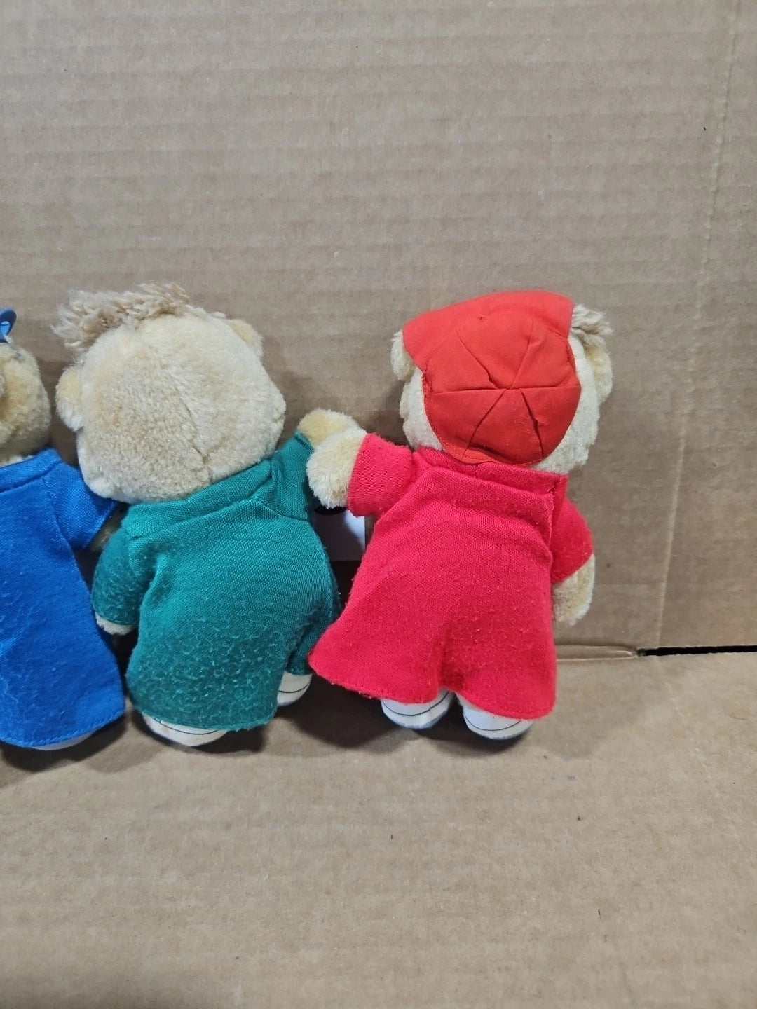Alvin & the Chipmunks Theodore Simon 1987 Burger King Plush Dolls Set of 3