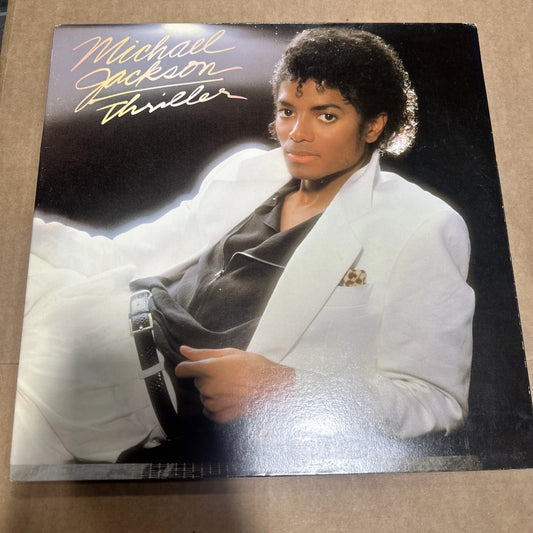 MICHAEL JACKSON THRILLER-RARE ERROR VINYL RECORD QE 38112 1st PRESS 3aa 2df