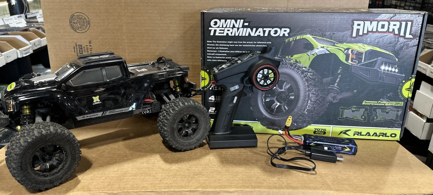 Rlaarlo Amorim Omni Terminator 4WD Remote Control Monster Truck 60-80 Kph 14+