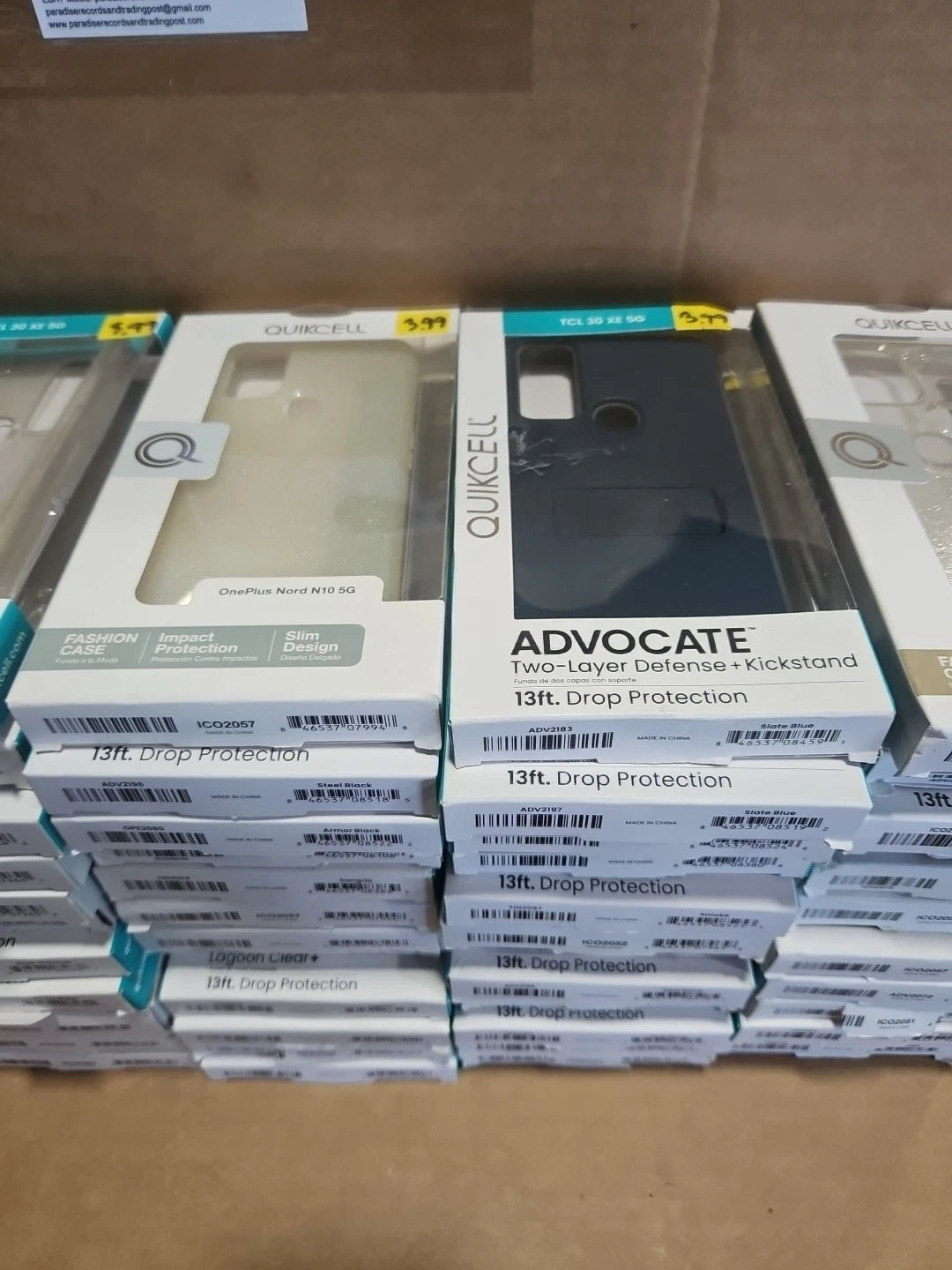 Lot of 71 Quikcell Mixed Phone Cases, One Plus, Samsung Moto TCL