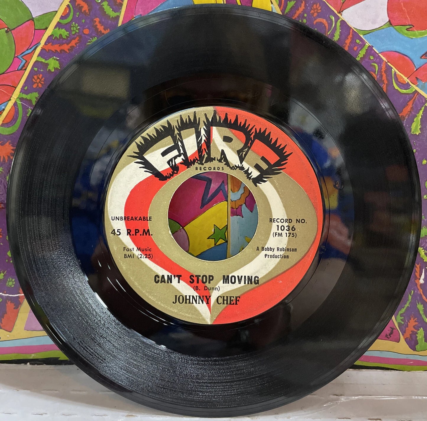 Johnny Chef Can’t Stop Moving 7” Single 1036(FM175)
