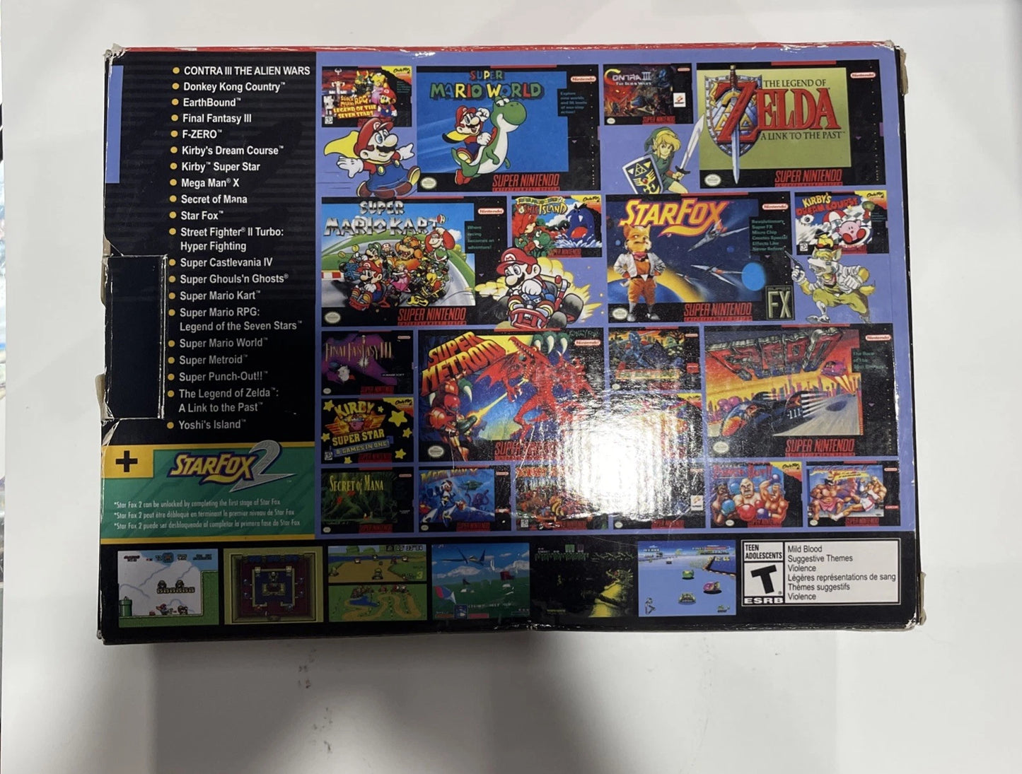 Super Nintendo SN-ES Classic Edition Mini Entertainment System With 21 Games