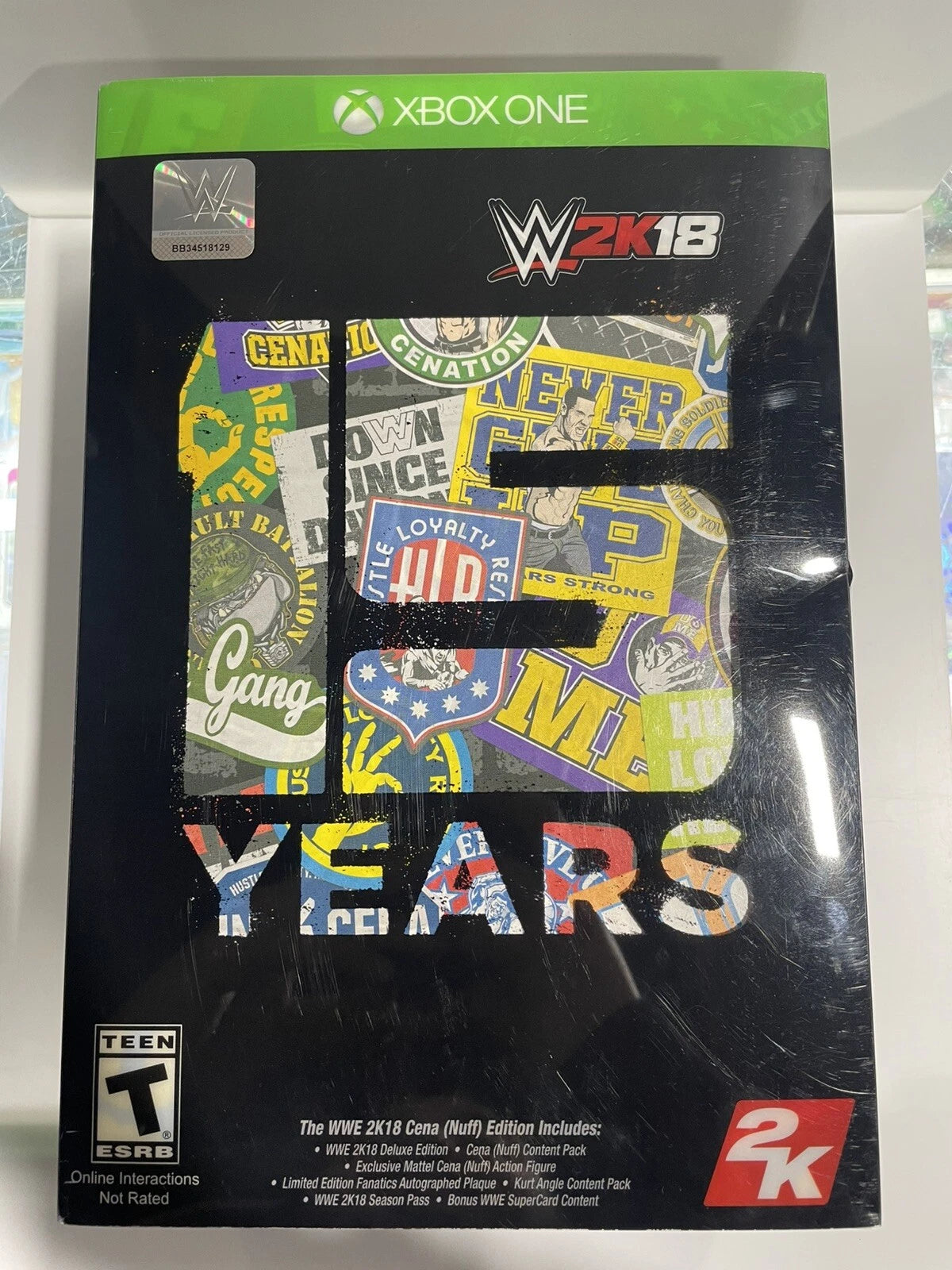 WWE 2K18 Cena / Nuff Collector's Edition Xbox One Sealed