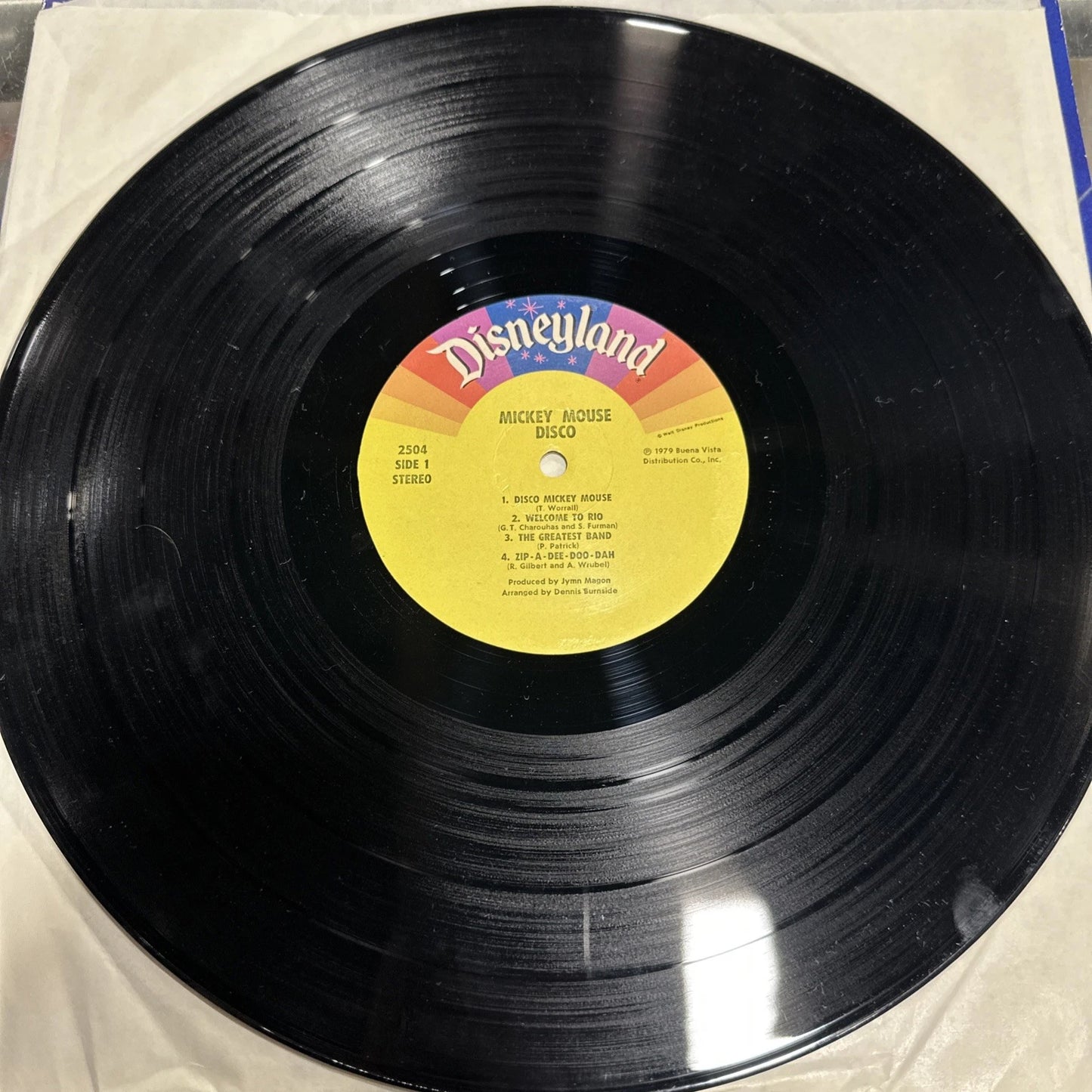 Mickey Mouse Disco Vinyl LP Record 1979 Disneyland 2504 Disney Music vg+